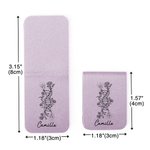 Henkilökohtainen Line DNA Birth Flower Magneettinen nahkainen kirjanmerkki Clip nimi lukeminen paperitarvikkeet tarvikkeet syntymäpäivälahja kirjanpainajat lukijat