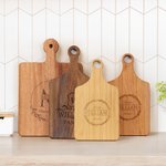 Personalised Engraved Monogram Name Initial Wood Charcuterie Chopping Board with Handle Wedding Home Decor Housewarming Gift for Couple Family