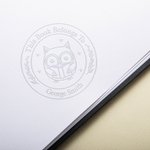 Personalized Cute Animals Design Embossing Stamp Hand-held Embosser with Name Book Club Birthday Gift for Bookworms Kids