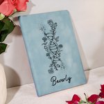 Cahier de notes en cuir PU personnalisé avec nom Graduation Anniversaire Cadeau pour femmes Personnel médical