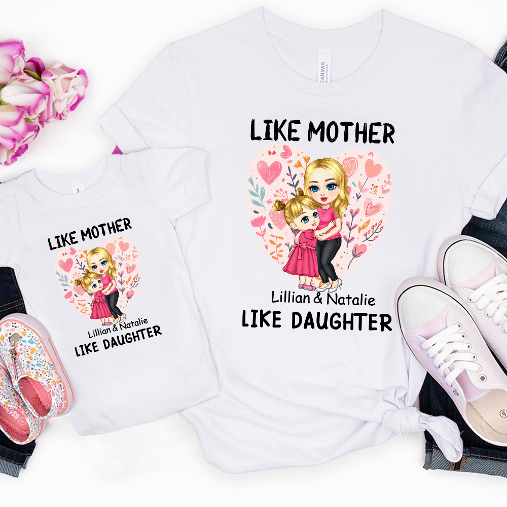 Ensemble parents-enfants avec prénom Cadeau de fête des mères pour maman et enfants