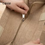 Personalized Christmas Cartoon Character Reusable Name Elk Snowman Jute Bag with Initial Christmas Birthday Gift for Family Friend