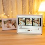 Henkilökohtainen musiikkisoitin Photo Design LED valokuvakehys peili nimi ja teksti vuosipäivä syntymäpäivä loma lahja pariskunnille perheen ystävät