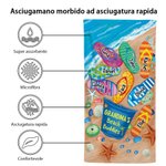 Pantofole personalizzate della nonna per la spiaggia Asciugamano da spiaggia morbido e super assorbente ad asciugatura rapida con nomi Regalo di compl