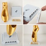 Personalised 3D Printed Ballet Pointe Shoe with Nameplates Toothbrush Pen Holder Vase Desk Decor Birthday Gift for Ballerina Ballet Dancer Enthusiast