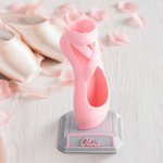 Personalised 3D Printed Ballet Pointe Shoe with Nameplates Toothbrush Pen Holder Vase Desk Decor Birthday Gift for Ballerina Ballet Dancer Enthusiast