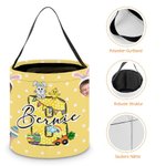 Personalisierter Wiederverwendbarer Osterhase-Korb mit 1-3 Porträtfotos Initiale Namen und Griff Ostereiersuche Osterdeko Ostergeschenk für Kinder