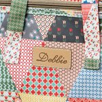 Personalised Old School Patchwork Insulated Lunch Bag with Engraved Name Portable Back to School Work Picnic Accessories Gift for Teachers Students