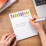 Personalized Retro Colorful Notepad with Grade and Name Teacher's Day Back to School Gift for Teacher