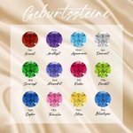 Personalisierte Zierliche Initiale Handkette mit Ring und Geburtsstein Verstellbares Armband Geburtstag Valentinstag Geschenk für Damen