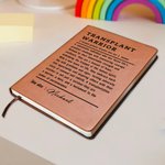 Personalisierte Transplantation Krieger A5 Leder Journal Notebook mit Namen und 100 Seiten Papier Geburtstag inspirierendes Geschenk für Organ-Transplantation Überlebenden
