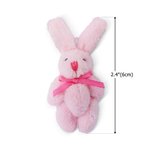 Personalized Cute Tiny Plush Pocket Hug Bunny Stuffed Companion Toy with Name Card Easter Basket Stuffers Holiday Easter Birthday Gift for Kids