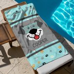 Gepersonaliseerd Fantasie Eenhoorn Ontwerp Oversized Sneldrogend Strandlaken met Naam Strand Zwembad Verjaardagscadeau voor Jongens Meisjes