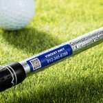 Gepersonaliseerde Set van 16 Multikleurige Waterdichte Vinylstickers Voor Golf Tennis Badminton Clublabels met Naam Nummer Cadeau voor Golfliefhebbers