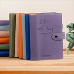 Personalised As I Watch You Grow Leather Journal Notebook Name with Hidden Buckle Pen Slot Baby Shower Mother's Day Father's Day Gift for Dad Mom