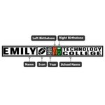 Anillo personalizado de plata esterlina de la clase de la escuela secundaria de la universidad Anillo de piedra de nacimiento Anillo estampado Regalos de aniversario de graduación para graduados Compa