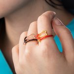 Personalized Multicolor Enamel Stethoscope Heart Birthstone Ring Nurses Week Appreciation Gift for Nurse Doctor Medical Staff