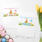 Personalized Cute Easter Bunny Egg Chocolate Bar Wrapper with Name Easter Decor Party Favor DIY Gift for Family