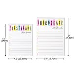 Personalized Retro Colorful Notepad with Grade and Name Teacher's Day Back to School Gift for Teacher