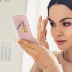 Personalized Portable Birth Flower Double-Sided Makeup Mirror with LED Light Birthday Bridesmaid Gift for Women Girls