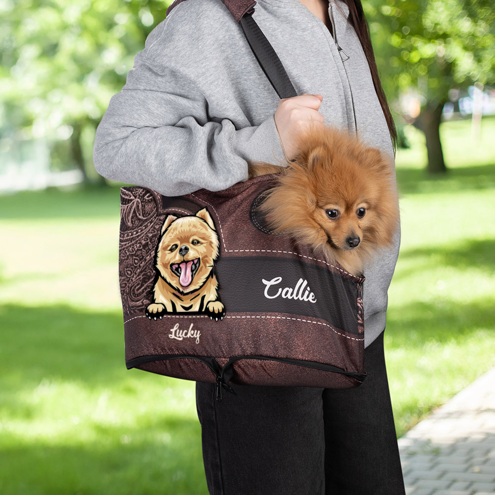 Sac à Main Vintage Cartoon Pour Animaux Personnalisé avec Nom Cadeau d'Anniversaire et de Mariage pour Amoureux de Chats et Chiens