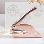 Personalised Forest Animal Bunny Lion Paw Embossing Stamp Hand-held Embosser with Name Gift for Kids Family Friends