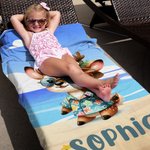 Personalised Hawaiian Cartoon Animal Quick Dry Microfiber Beach Towel with Name Summer Travel Essential Gift for Boys Girls
