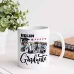 Personalized Five Star 2025 Graduate Photo Collage 11 oz 15 oz Ceramic Coffee Mug with Name Graduation Keepsake Party Gift for Graduates