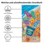 Personalisierte Grandma's Beach Buddies Hausschuhe Super saugfähige schnell trocknende weiche Strandtuch mit Namen Reisen wesentliche Geburtstagsgeschenk für Mama Oma