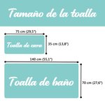 Toallas de cara y de baño personalizadas con bordado de animal y nombre 100 algodón súper absorbentes regalo de inauguración de casa para amigos