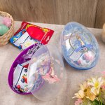 Personalized Cute Easter Bunny Wreath Fillable Jumbo Easter Eggs with Name Party Favor Egg Hunting Easter Hamper Gift for Boys Girls