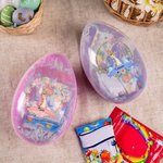 Personalized Cute Easter Bunny Wreath Fillable Jumbo Easter Eggs with Name Party Favor Egg Hunting Easter Hamper Gift for Boys Girls