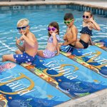 Personalised Ocean Jellyfish Whale Quick Dry Microfiber Beach Towel with Name Summer Travel Essential Gift for Boys Girls Theme
