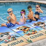 Personalised Hawaiian Cartoon Animal Quick Dry Microfiber Beach Towel with Name Summer Travel Essential Gift for Boys Girls