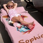 Personalized Multicolor Hawaiian Theme Cartoon Animal Quick Dry Microfiber Beach Towel with Name Summer Travel Essential Gift for Boys Girls