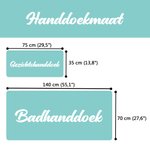 Gepersonaliseerde Geborduurde Super Absorberende 100% Katoenen Gezichts en Badhanddoek met Naam Huiswarming Huisdecoratie Cadeau voor Familie Vrienden