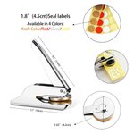 Personalized Star Moon Cat Birth Flower Embosser Stamp Hand Held Embosser Set with Text and Name Birthday Gift for Book Lovers