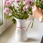 Personalized This Mama Belongs To Heart Birth Flower Ceramic Vase with 1-12 Names Home Decor Mother's Day Birthday Gift for Mom Grandma
