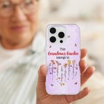 Personalized This Mama Belongs To Heart Birth Flower Phone Case for iPhone with 1-12 Names Birthday Mother's Day Gift for Mom Grandma