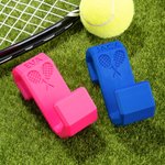 Personalized Multicolor Tennis Bag Hook Fence Hanging with 3D Printed Name Sport Accessories Gift for Tennis Lover