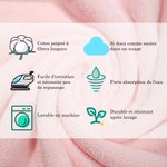 Serviette de Toilette ou de Bain Personnalisée avec Nom et Motif d'Animal Brodés Cadeau Anniversaire Vacances pour Enfant Famille