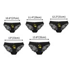 Personalized Funny Golf Ball 19th Hole Design Women's Lace Panty with Text Wedding Bachelorette Party Birthday Gift for Women Golf Lovers