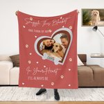 Personalisierte Pfote drucken herzförmige Hund Katze Familie Foto Design weiche Decke mit Namen Home Decor Memorial Geschenk für Tierliebhaber