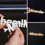 Personalized 3D High-gloss Archery Name Water-proof Reusable Motorcycle Badge Sticker Birthday Team Gift for Motorcyclists