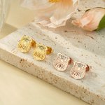 Personalisierte Polizeiabzeichen Unisex Ohrstecker mit Abteilung und Nummer Polizei Tag Geburtstag Wertschätzung Geschenk für Polizisten Familie