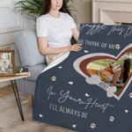 Personalisierte Pfote drucken herzförmige Hund Katze Familie Foto Design weiche Decke mit Namen Home Decor Memorial Geschenk für Tierliebhaber