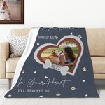 Personalisierte Pfote drucken herzförmige Hund Katze Familie Foto Design weiche Decke mit Namen Home Decor Memorial Geschenk für Tierliebhaber