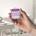 Personalized Meow-dicine Pill Bottle Acrylic Retractable Badge Reel with Name and Pen Birthday Vet Tech Accessories Gift for Veterinarian Cat Lovers