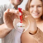 Personalized The Year We Swiped Right Christmas Ornament with Names and Year Tree Hanging Valentine's Day Christmas Gift for Online Dating Couple
