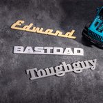 Personalized 3D High-gloss Archery Name Water-proof Reusable Motorcycle Badge Sticker Birthday Team Gift for Motorcyclists